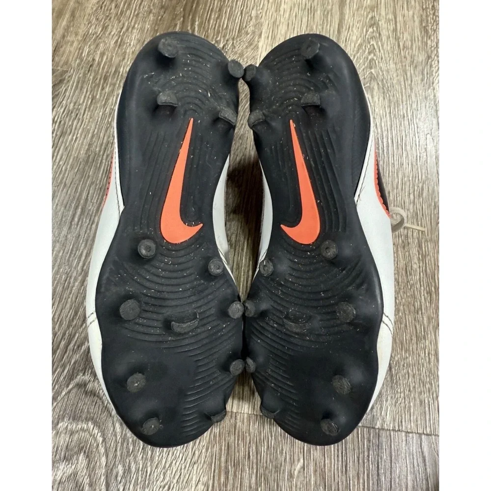 Nike‎ Tiempo Rio III FG-R Youth Soccer Cleats White Black Crimson 1Y